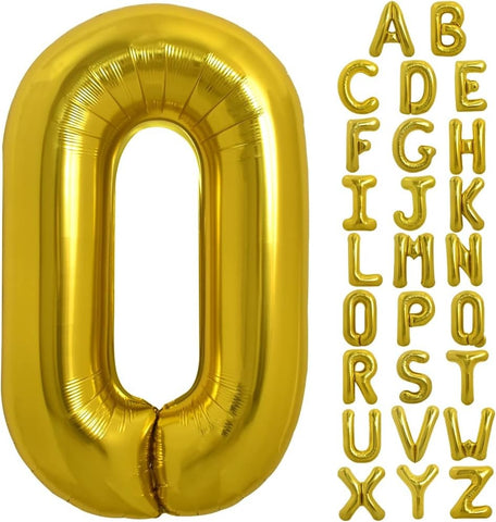 Willow 40 Inch Large Gold Letter for Birthday Party Anniversary Valentine's Day Supplies