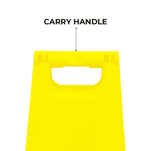 Olmecs Blank Standing Floor Sign Foldable Yellow - 62CM