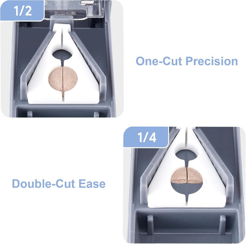 Fullicon Pill Cutter for Small or Large Pills, Pill Splitter with V-Shape Holder