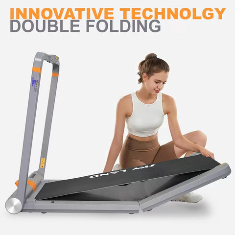 SKY LAND 2-in-1 Walking Pad Treadmill ?C Double Foldable Compact Treadmill for Home & Office, 2.25HP Motor, Bluetooth & Zwift App