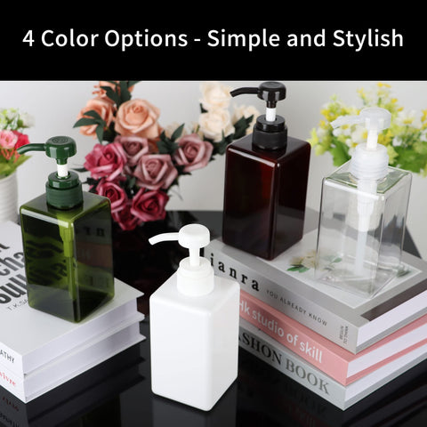 Willow 12Pc Manual soap Dispenser Plastic Lotion soap Bottle Container 400ml (12Pc Pack)
