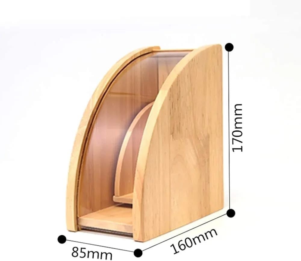 Olmecs Wooden Coffee Filter Holder, with Dustproof Cover