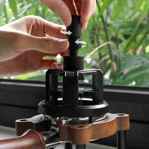 Olmecs WDT Tool Espresso 58mm, Cyclone Espresso Distribution Tool with Magnetic Base for Barista