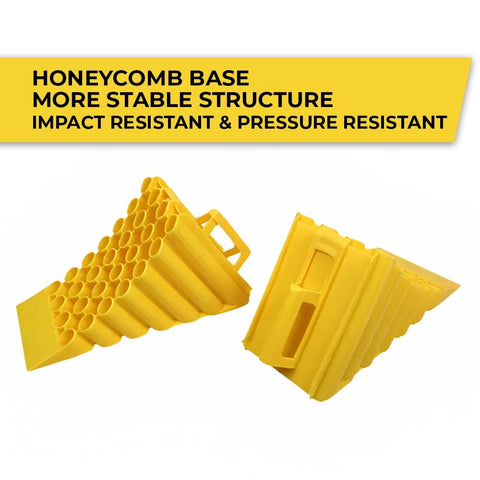 Olmecs Wheel Chock Yellow 45CM Pipe Shape