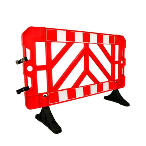 Olmecs 1.5M Plastic Safety Barrier - Yellow | 1.5 Meter Crowd Control Barricade for Road and Pedestrian Safety