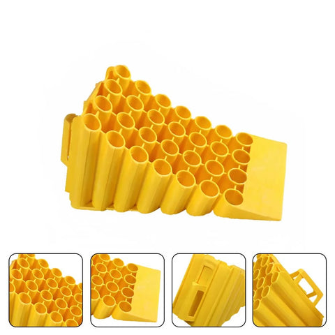 Olmecs Wheel Chock Yellow 45CM Pipe Shape