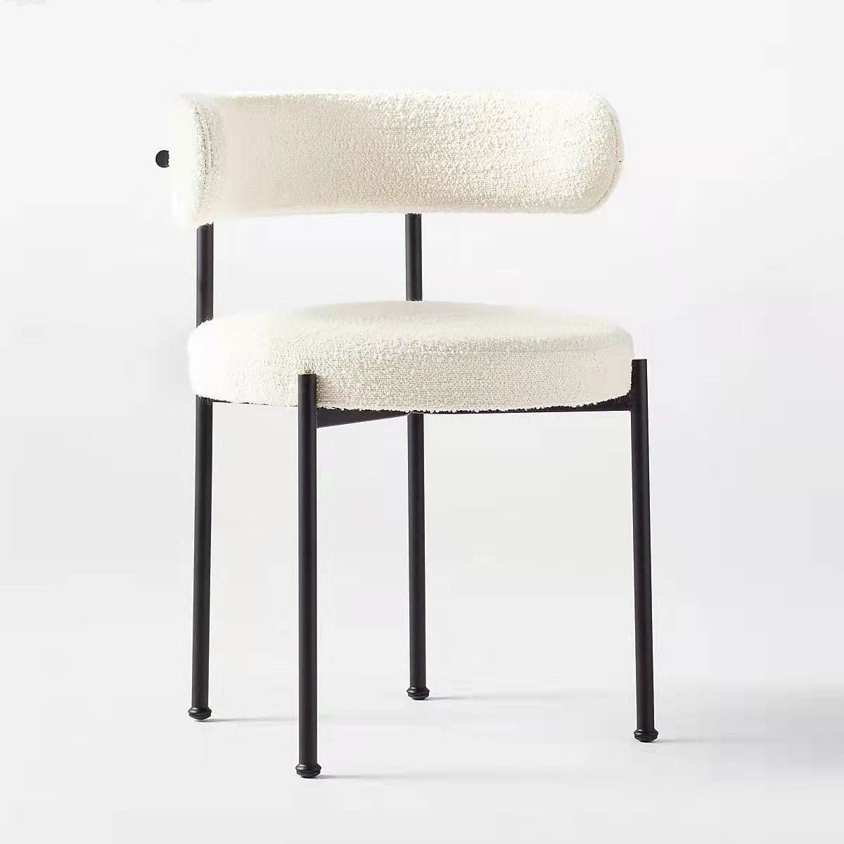 Olmecs Home and  Dining Room Restaurant Chair  (off white)