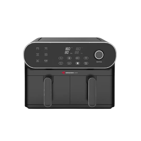 MEBASHI Air Fryer Dual Basket - LED Display 1700W