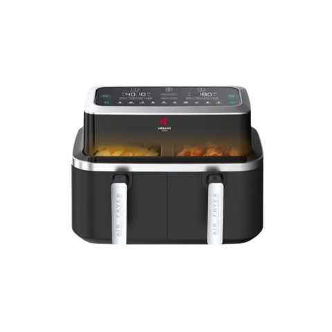 Mebashi 9L Air Fryer Dual Basket with Touch Screen 2600W