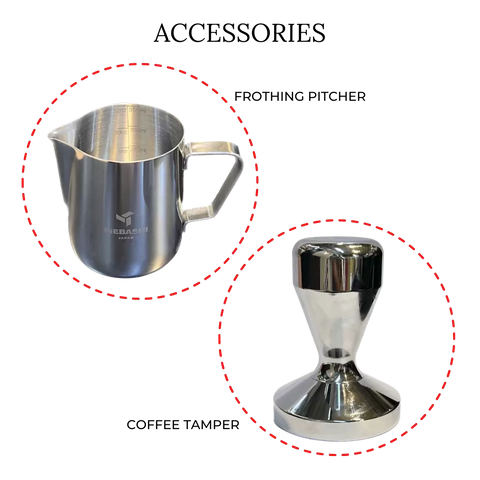 MEBASHI Commercial Coffee Machine, 2.1L Capacity, 20 Bar Pressure 1350W (ME-CCM2051)