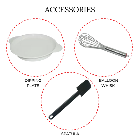 Mebashi 4-Piece Crepe Maker Set 800W ME-CRP333