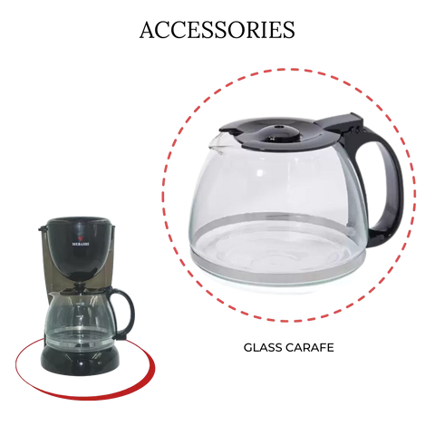 MEBASHI Drip Coffee Machine with Swing Out Filter Holder, 1.25L Capacity 750W (ME-DCM1003BCB)