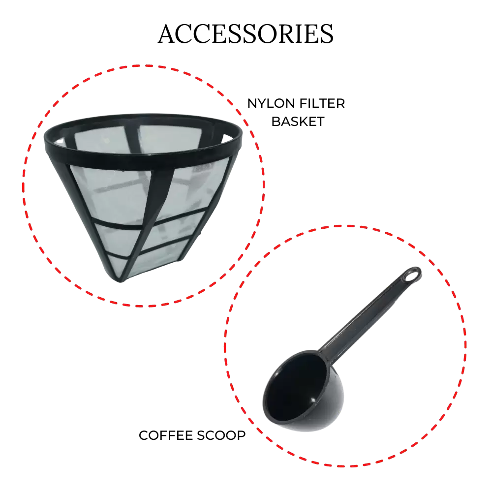 MEBASHI Drip Coffee Machine with Swing Out Filter Holder, 1.25L Capacity 750W (ME-DCM1003BCB)