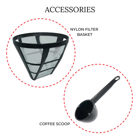 MEBASHI Drip Coffee Machine with Swing Out Filter Holder, 1.25L Capacity 750W (ME-DCM1003BCB)