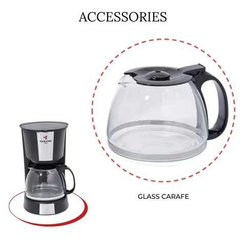 MEBASHI Drip Coffee Machine with Washable Filter and Warming Plate 900W (ME-DCM1004B)