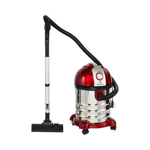 MEBASHI Wet & Dry Drum Vacuum Cleaner with Cyclone System, 20L Capacity 1600W (DVC1004R)
