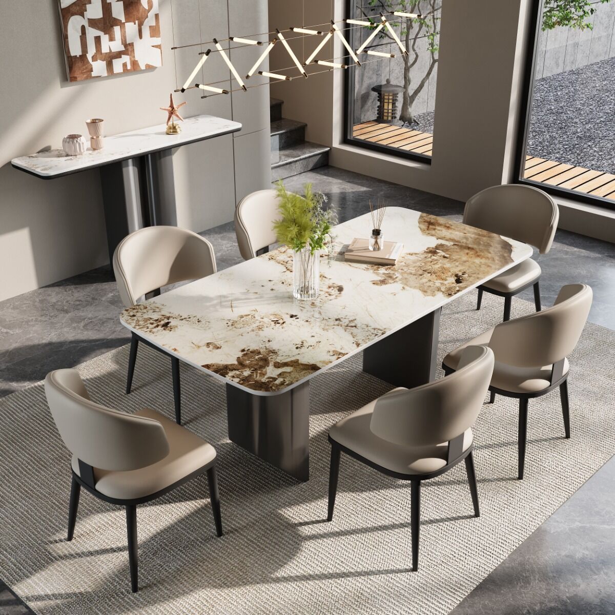 Olmecs Home and  Hotel Restaurant and Office Visitor Chair (beige)