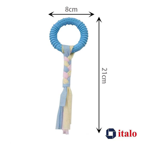 ITALO Soft Rubber Puppy Chew Toys, Puppy Teething Ring