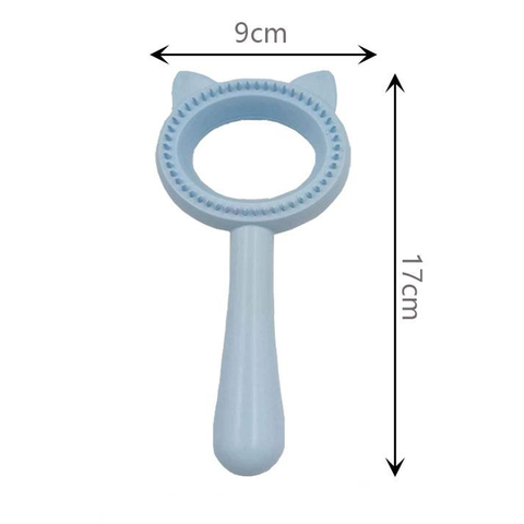 Italo Cat Hair Removal Comb, (Blue)