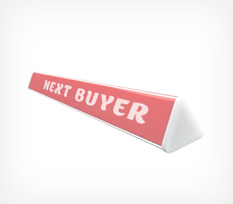 Advertising checkout divider