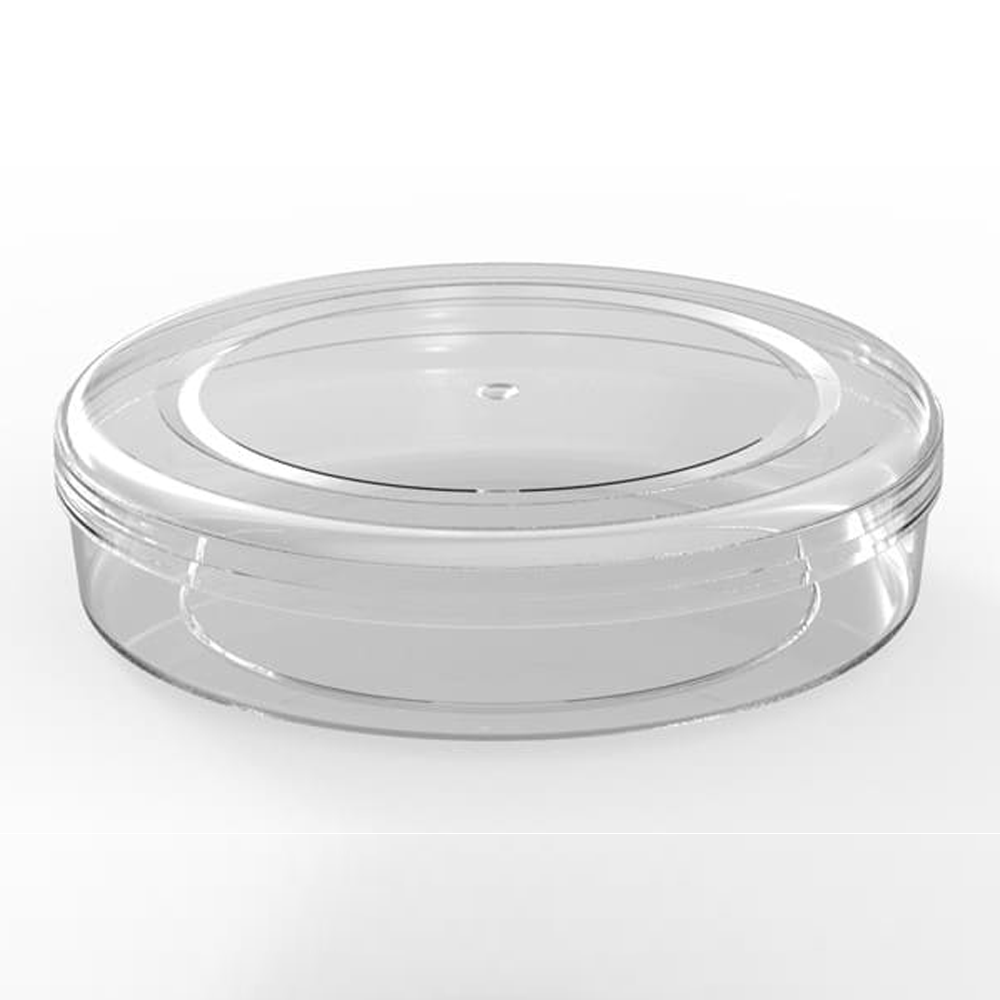Rounded Transparent Box Transparent Crystal Food Grade Round Boxes for Packing Cookies / Sweet ...
