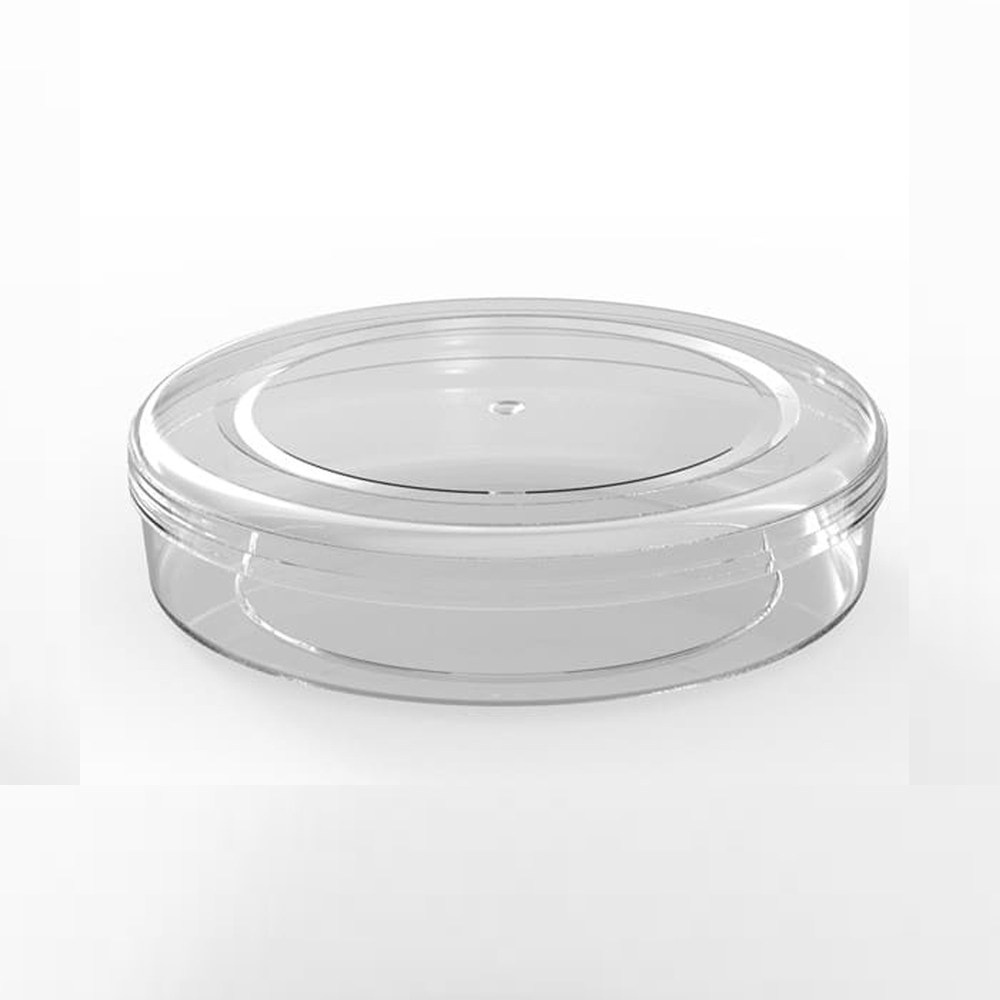 Transparent Crystal Food Grade Round Boxes for Packing Cookies / Sweets (60 Pcs / Carton) 20x3.8 Cms