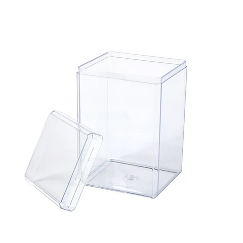 Plastic Food Grade PS Clear Cake DIY Cookies Box Biscuit Packing 50pcs/ Pack 9.5 x 6.3 x 5.5 Cms