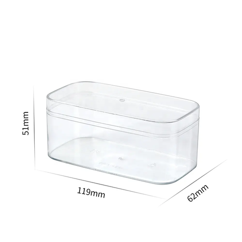 Willow Transparent Rounded Rectangle Box, Small 50 Pc CTN (11.5x6x5 Cms)