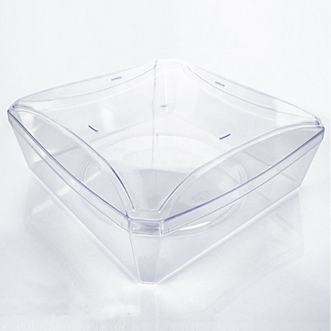 Square Crystal Container 54Pcs / Pack 18x18x4.5 Cms - Willow