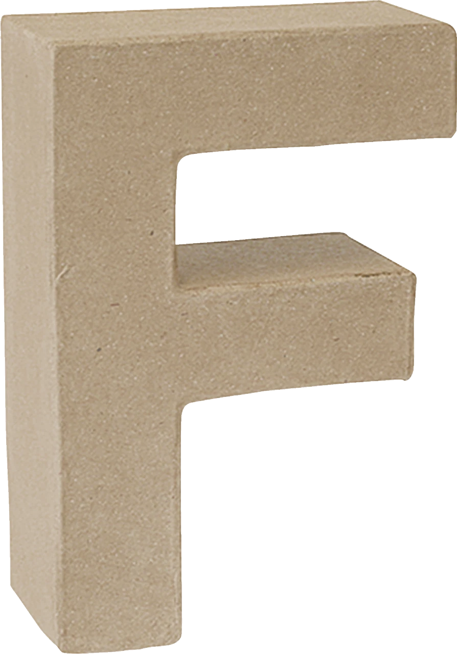 Papier Mache 3D Alphabet Letter Large 17cm Height Decoupage Craft Paper