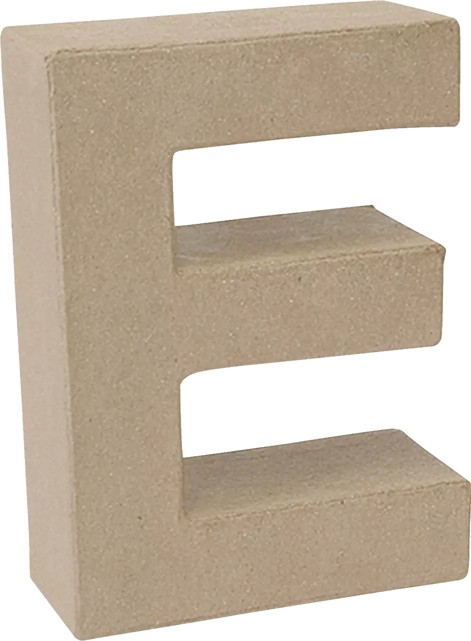 Papier Mache 3D Alphabet Letter Large 17cm Height Decoupage Craft Paper