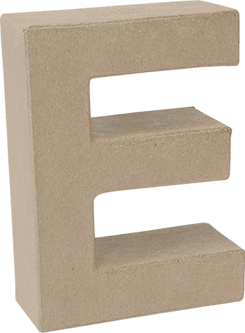 Papier Mache 3D Alphabet Letter Large 17cm Height Decoupage Craft Paper