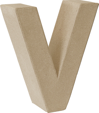Papier Mache 3D Alphabet Letter Large 17cm Height Decoupage Craft Paper