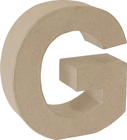 Papier Mache 3D Alphabet Letter Large 17cm Height Decoupage Craft Paper