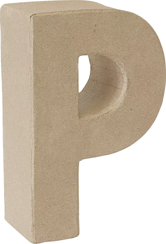 Papier Mache 3D Alphabet Letter Large 17cm Height Decoupage Craft Paper