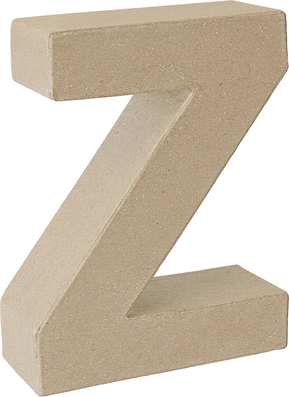 Papier Mache 3D Alphabet Letter Large 17cm Height Decoupage Craft Paper