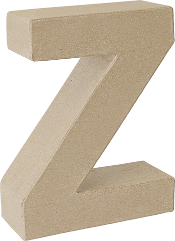 Papier Mache 3D Alphabet Letter Large 17cm Height Decoupage Craft Paper