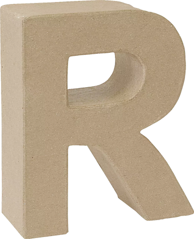 Papier Mache 3D Alphabet Letter Large 17cm Height Decoupage Craft Paper