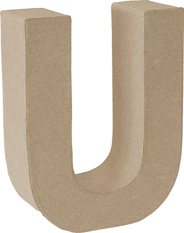 Papier Mache 3D Alphabet Letter Large 17cm Height Decoupage Craft Paper