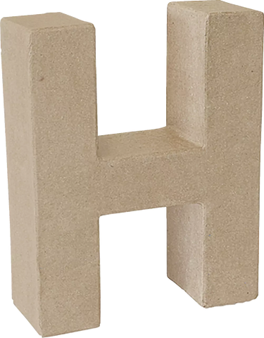Papier Mache 3D Alphabet Letter Large 17cm Height Decoupage Craft Paper