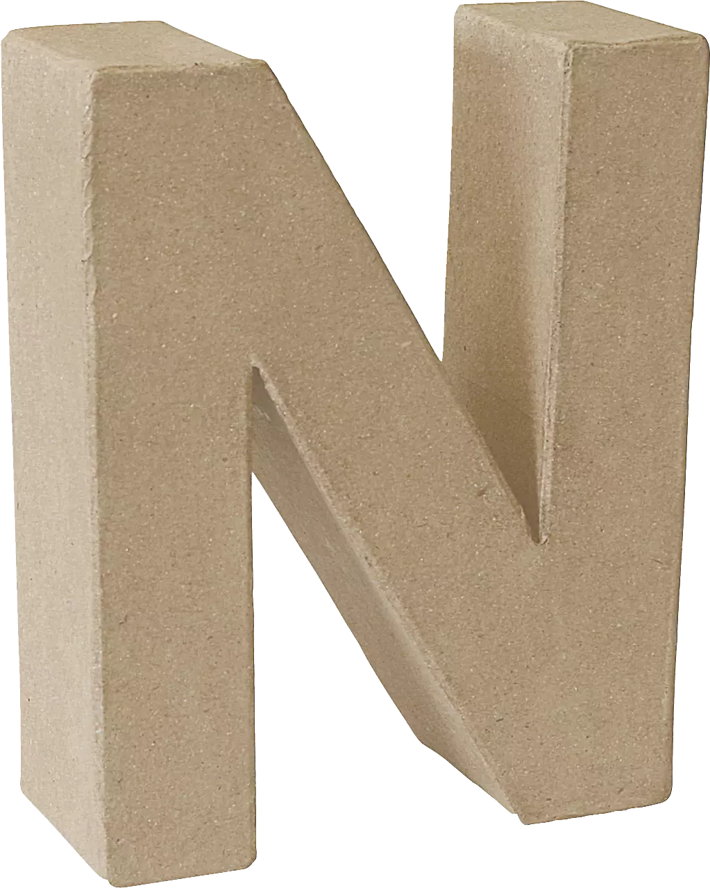 Papier Mache 3D Alphabet Letter Large 17cm Height Decoupage Craft Paper
