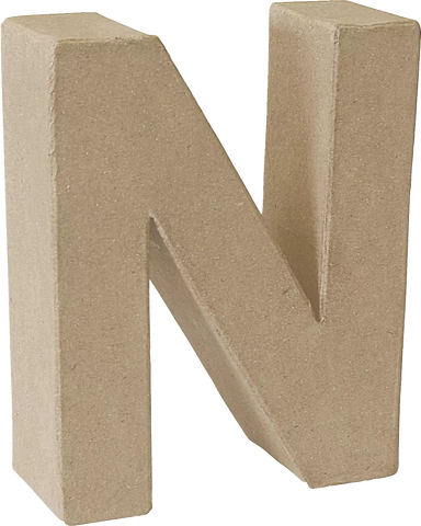 Papier Mache 3D Alphabet Letter Large 17cm Height Decoupage Craft Paper