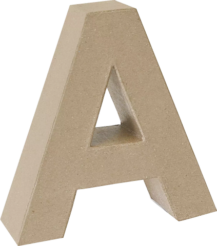 Papier Mache 3D Alphabet Letter Large 17cm Height Decoupage Craft Paper