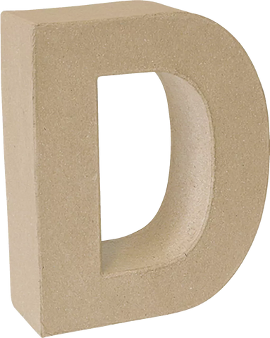 Papier Mache 3D Alphabet Letter Large 17cm Height Decoupage Craft Paper