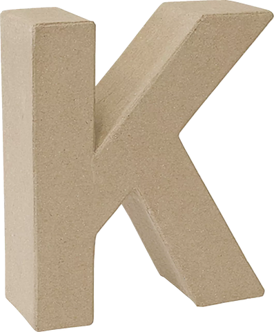 Papier Mache 3D Alphabet Letter Large 17cm Height Decoupage Craft Paper