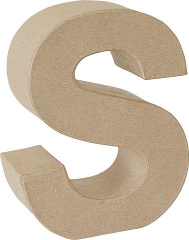 Papier Mache 3D Alphabet Letter Large 17cm Height Decoupage Craft Paper