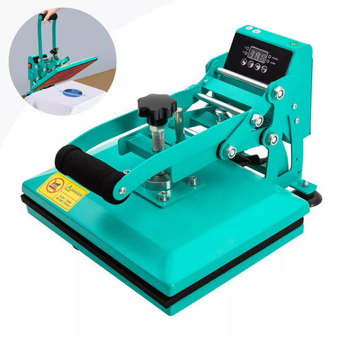 Heat Press Machine for DIY T Shirts, T Shirt Press Machine Blue 30x23cm