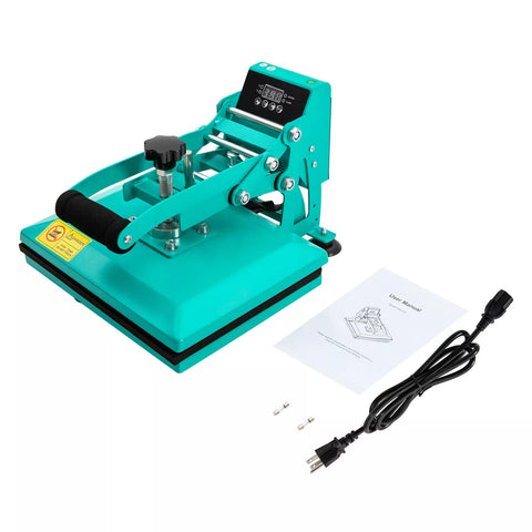 Heat Press Machine for DIY T Shirts, T Shirt Press Machine Blue 30x23cm