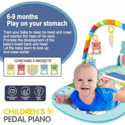 Baby Gyms Play Mats Musical Lights Activity Toddler Piano Gym