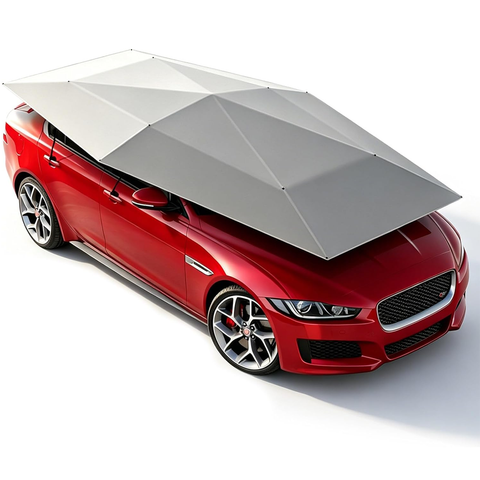 Fully Automatic Car Umbrella for Roof with Remote, 4.2m/4.8m/5.2m Universal Car Tent with Bracket